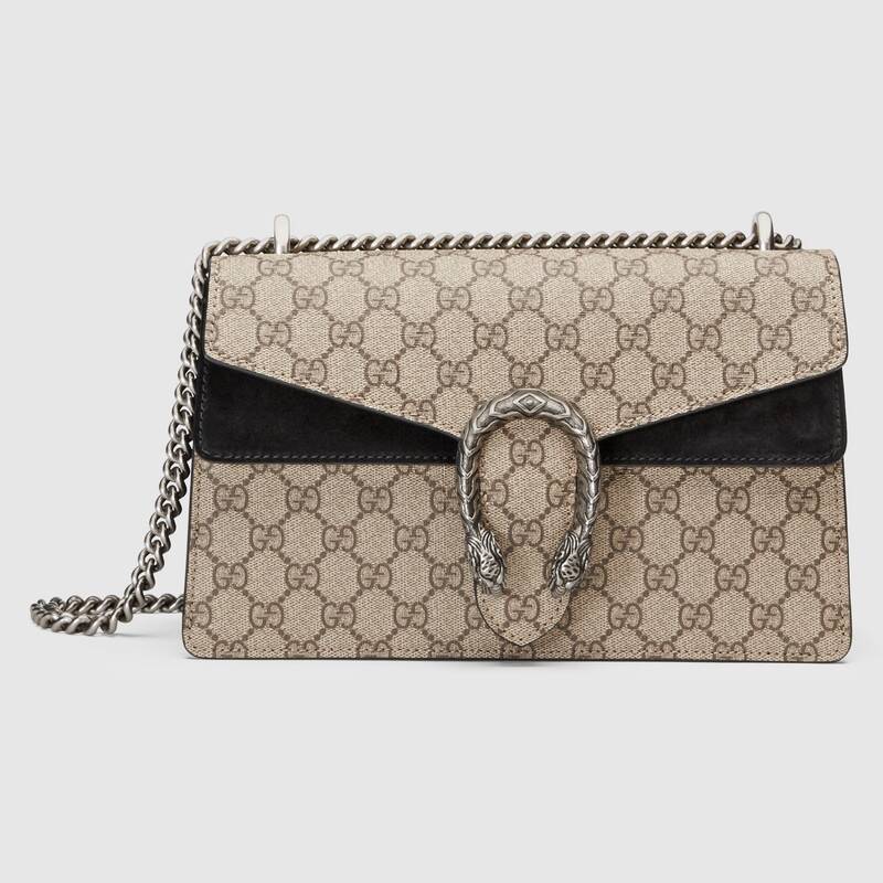 Gucci Dionysus Small GG Supreme Shoulder Bag 400249 Black